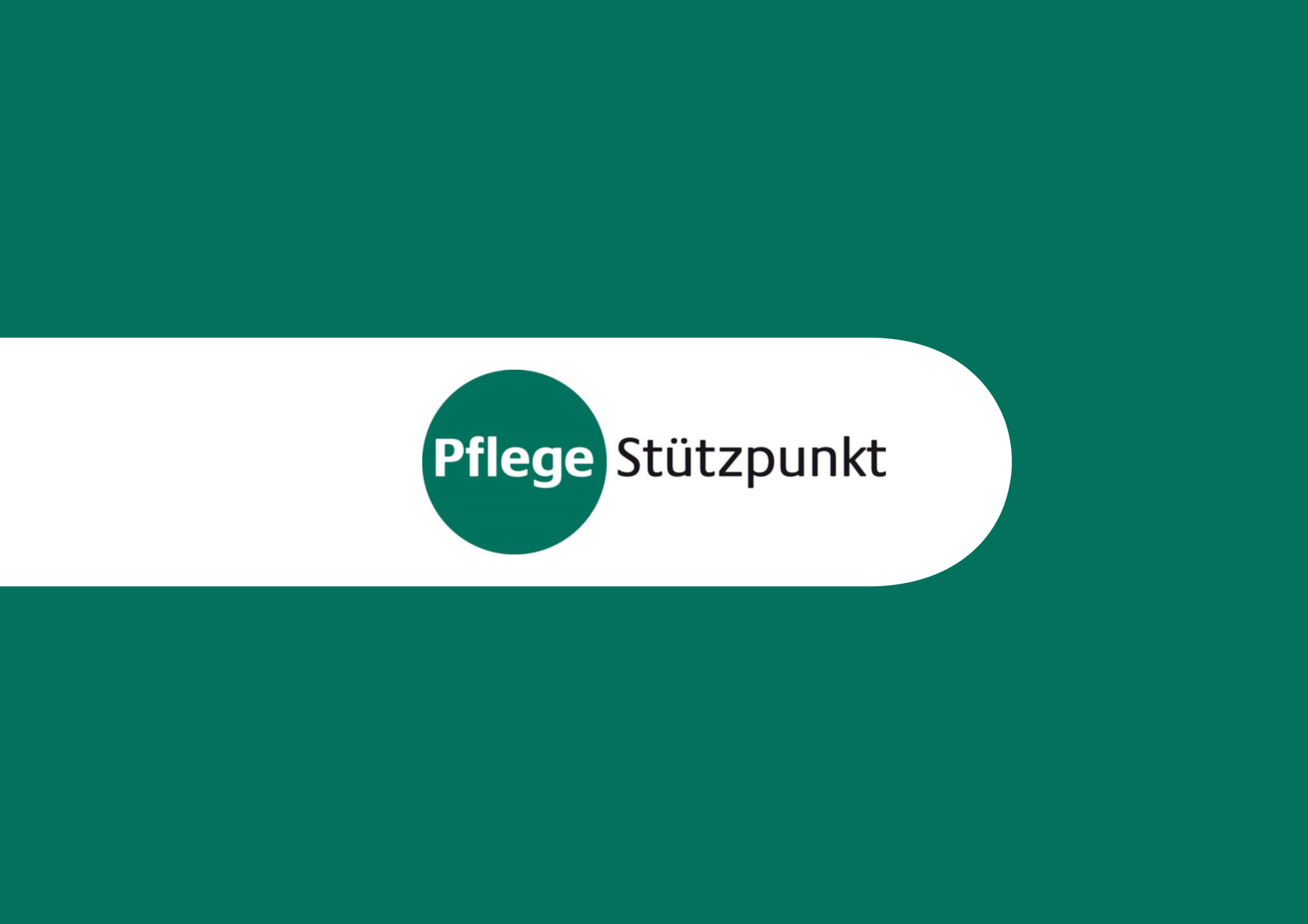 Logo des Pflegestützpunkts mit Schriftzug und grafischem Symbol
