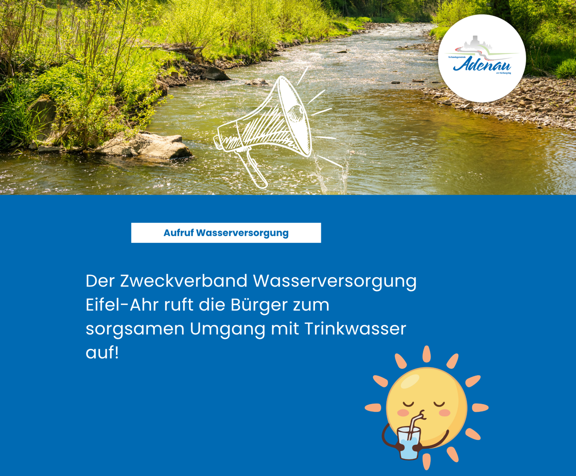 Der Zweckverband Wasserversorgung Eifel-Ahr ruft die Bürger zum sorgsamen Umgang mit Trinkwasser auf! - 1